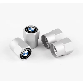 Nakrętki na wentyle BMW kapturki aluminiowe zestaw 4 szt